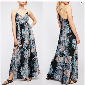 Free People Through The Vine Side Slit Maxi Dress